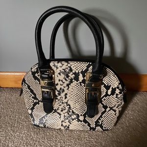 Snake skin Purse and heels, Unisa Size 8